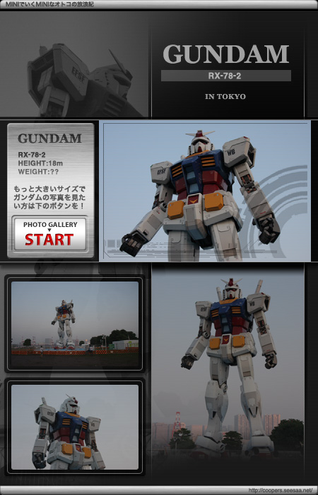 ガンダムPHOTO GALLERY START!