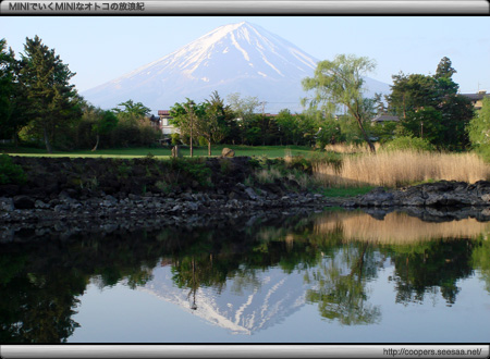 河口湖から見た富士山